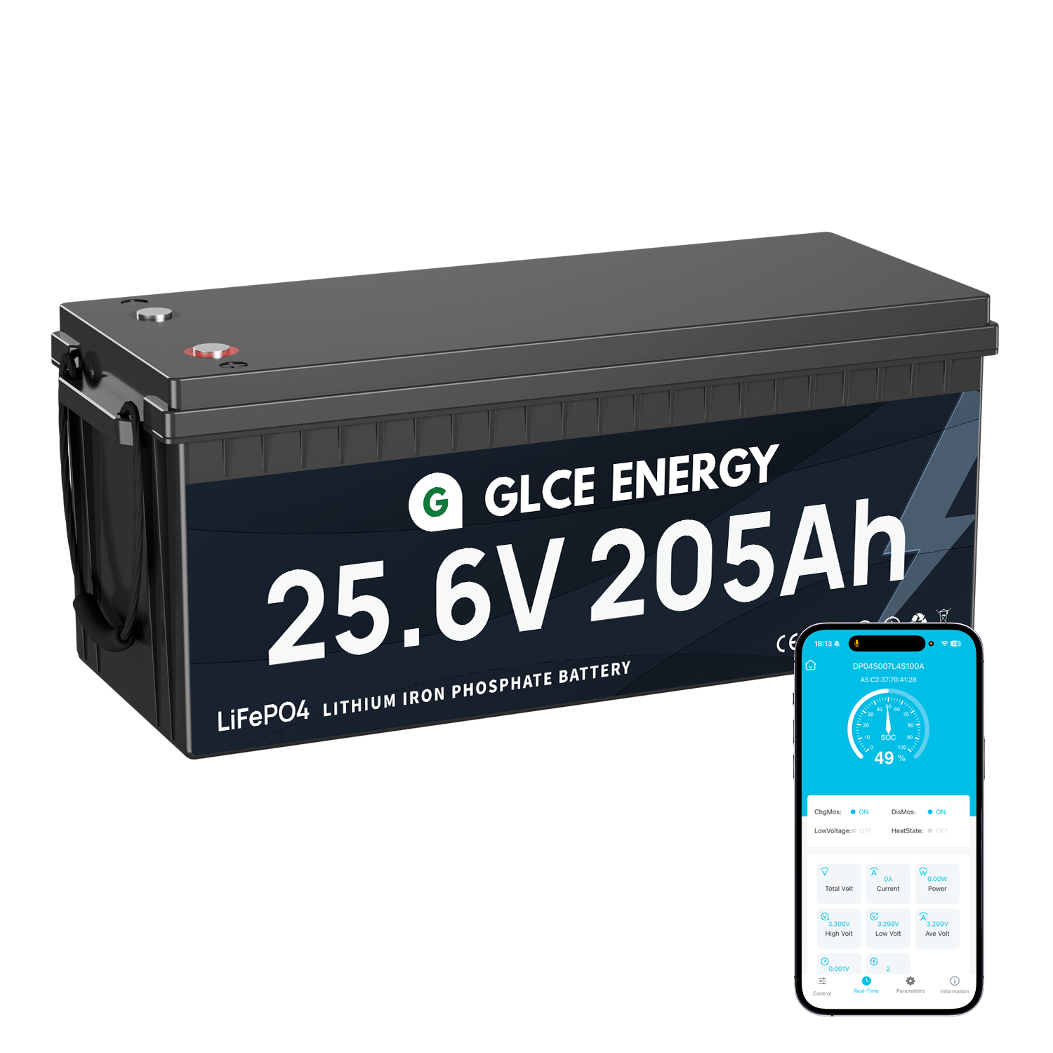 24V 205Ah LiFePO4 Battery with Bluetooth – GLCE ENERGY