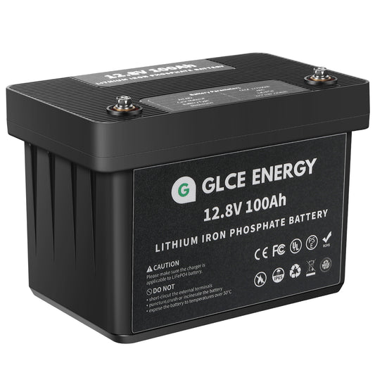 GLCE ENERGY 12.8V 100Ah Lithium Iron Phosphate Battery