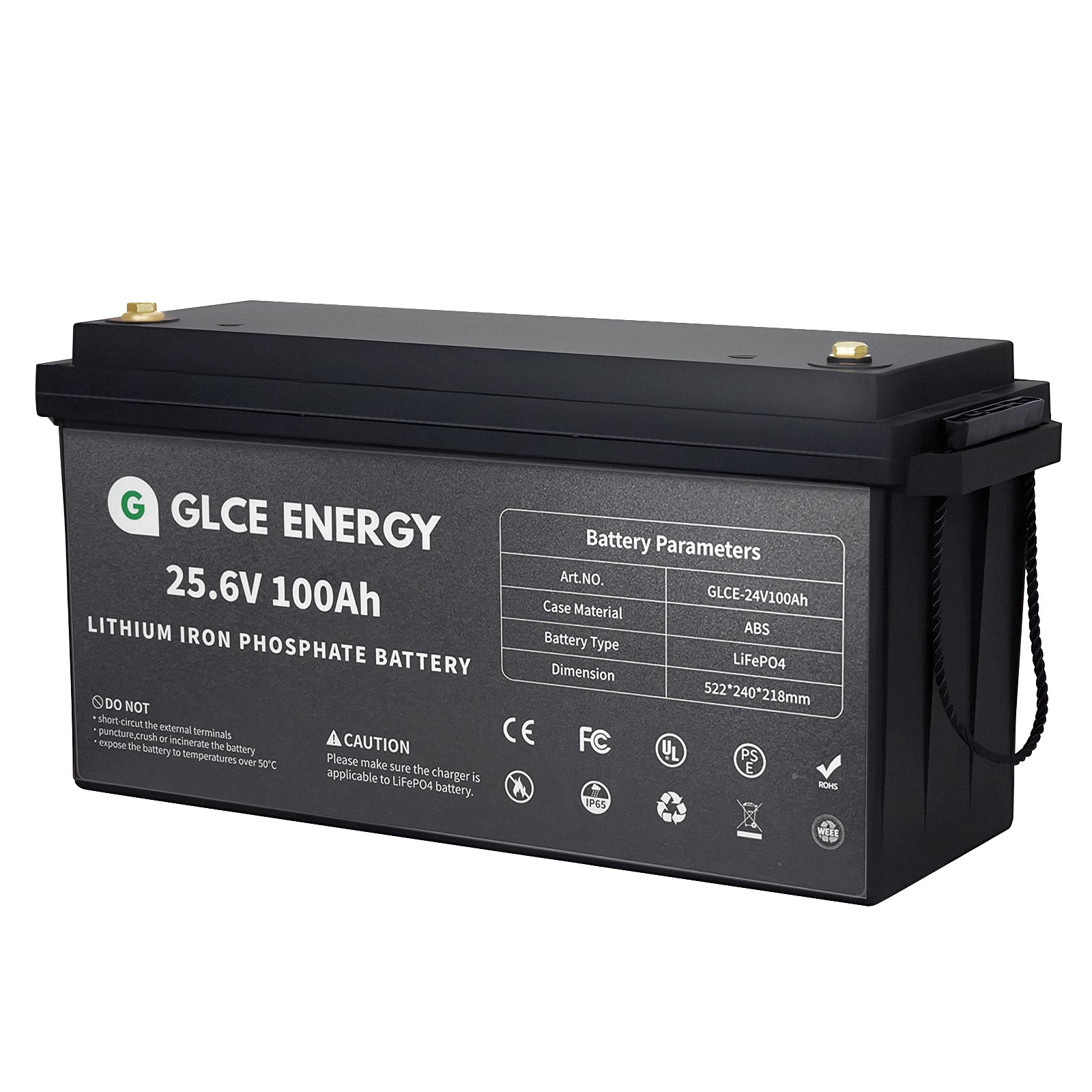 24V 100Ah LiFePO4 Battery – GLCE ENERGY