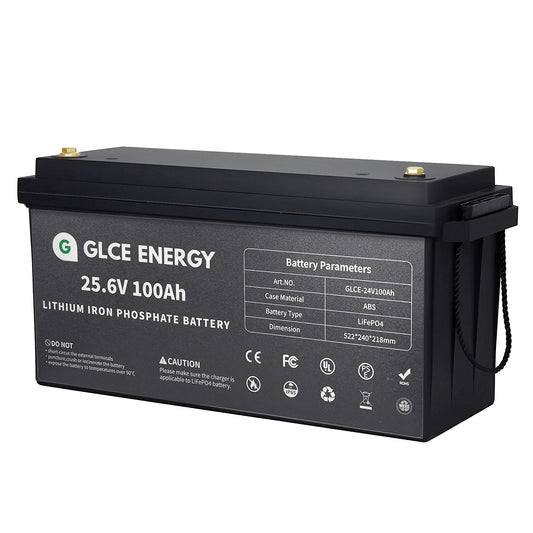 GLCE ENERGY 25.6V 100Ah Lithium Iron Phosphate Battery