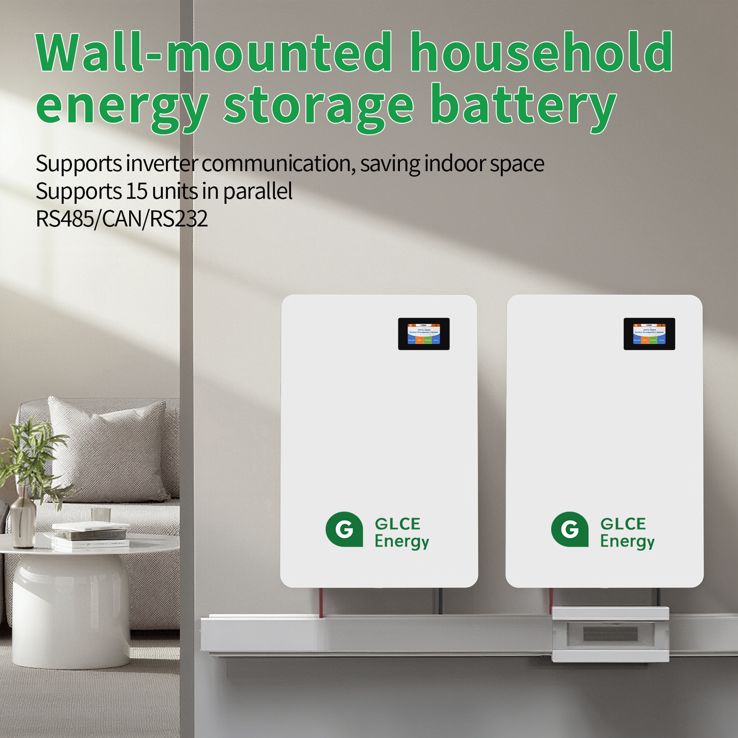 51.2V 200Ah LifePO4Battery(Wall Mounted)
