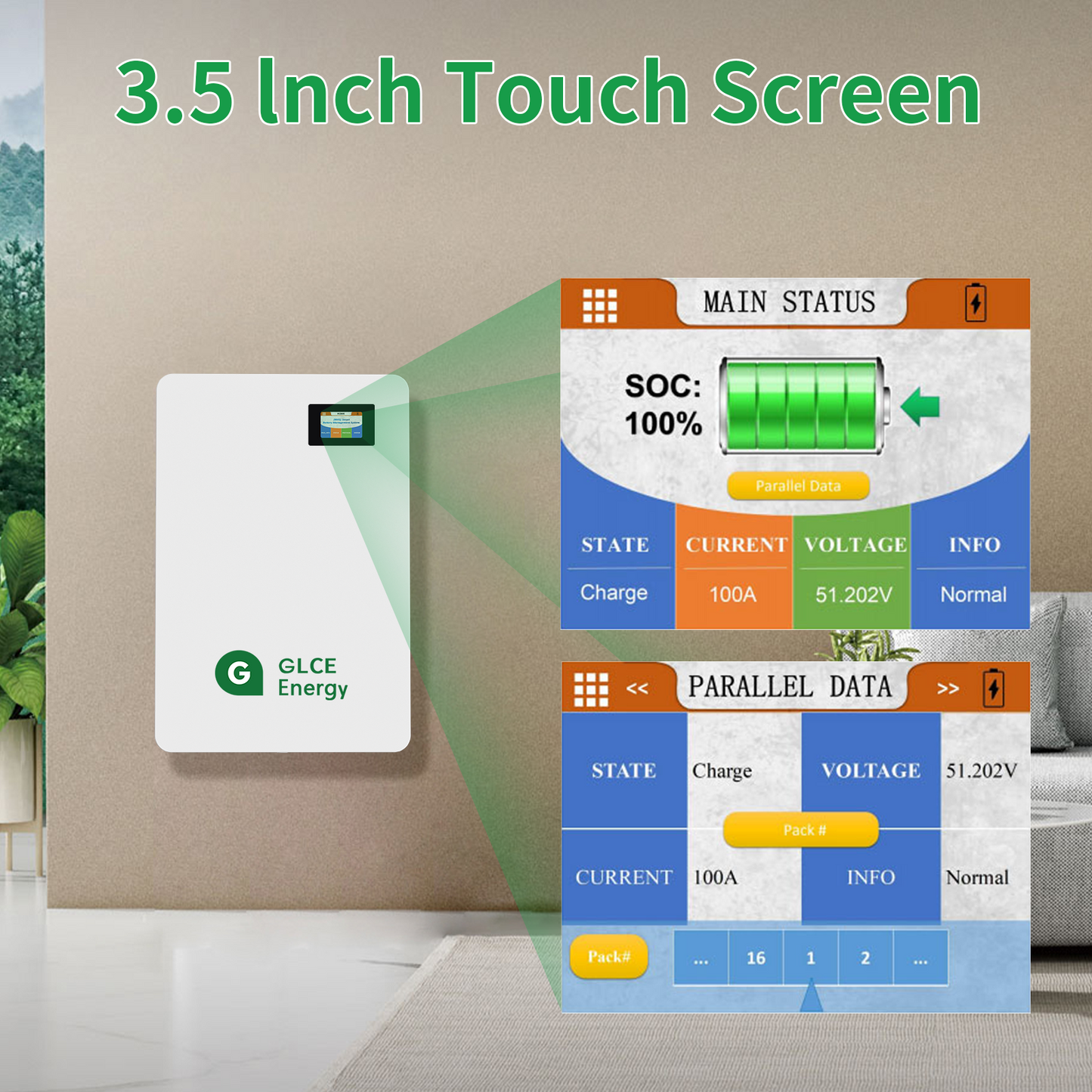 51.2V 200Ah LifePO4Battery(Wall Mounted)