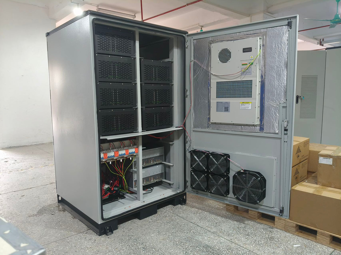 GLCE 100kwh+50kw solar-diesel industrial and commercial energy storage cabinet