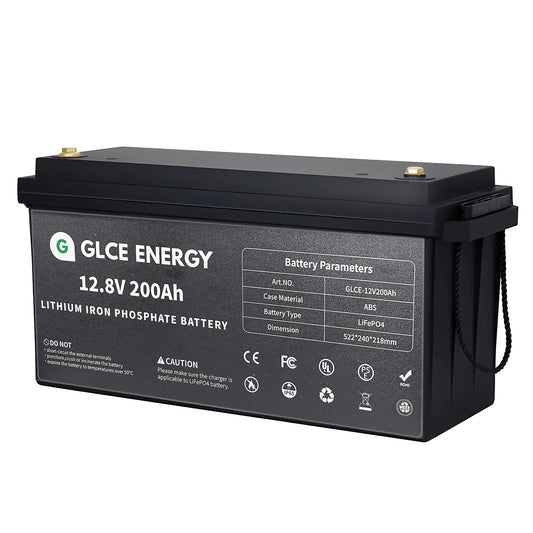 GLCE ENERGY 12V 200Ah LiFePO4 Battey