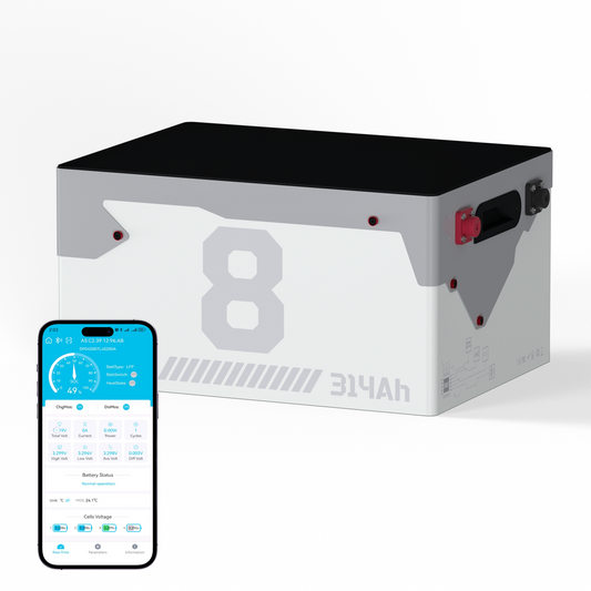 24V 300Ah(314Ah) LiFePO4 Battery Metal Case（Bluetooth）