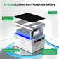 24V 300Ah(314Ah) LiFePO4 Battery Metal Case（Bluetooth）