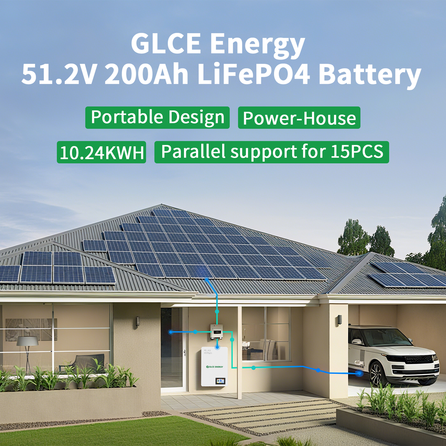 51.2V 205Ah LifePO4Battery（Wall Mounted）