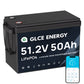 48V 50Ah LiFePO4 Battery Mini with 100A Bluetooth BMS  (Bluetooth)