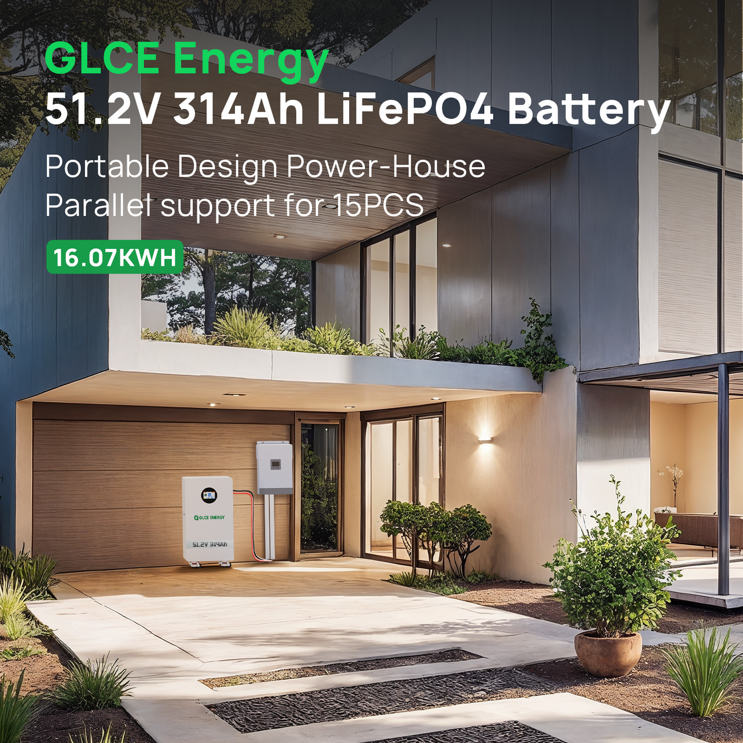 51.2V 314Ah Lithium LiFePO4 Battery（Bluetooth/WIFI）
