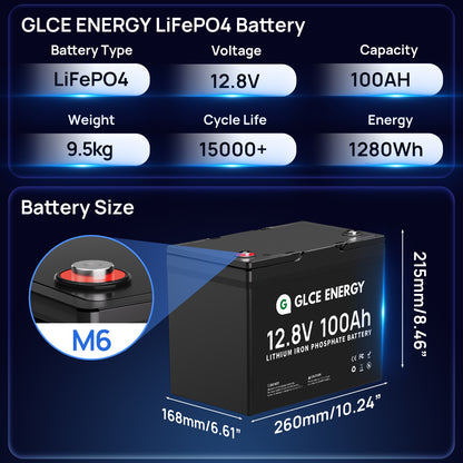 LiFePO4 Battery 12V 100AH mini