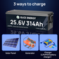 24V 300Ah(314Ah) LiFePO4 Battery（Bluetooth)