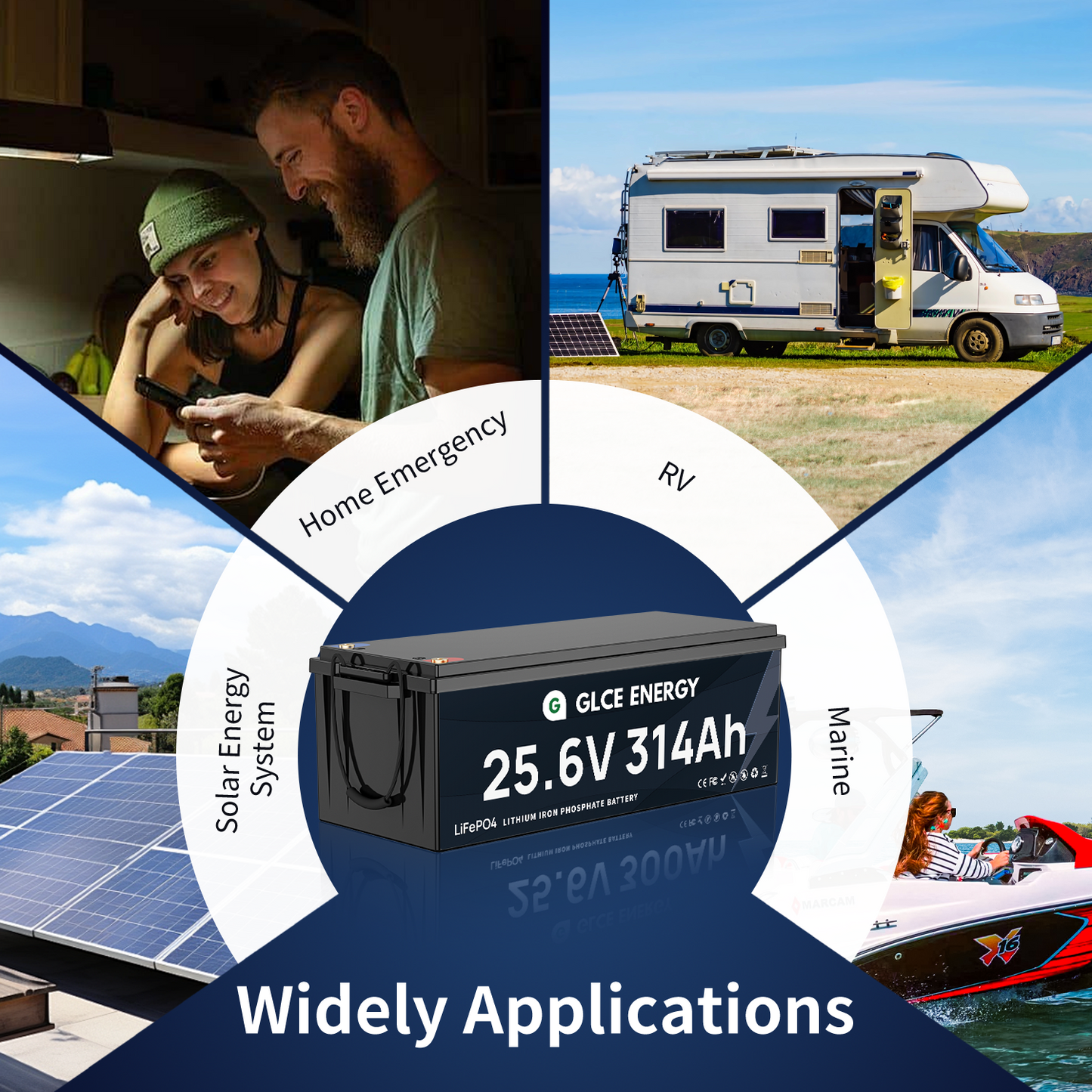24V 300Ah(314Ah) LiFePO4 Battery（Bluetooth)