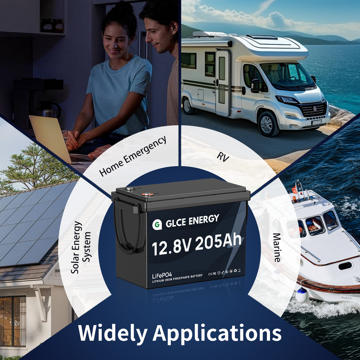 12V 205Ah LiFePO4 Battery (Bluetooth)