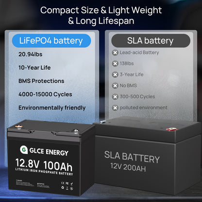 LiFePO4 Battery 12V 100AH mini