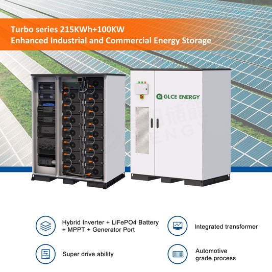 GLCE 215kwh+100kw solar-diesel industrial and commercial energy storage cabinet